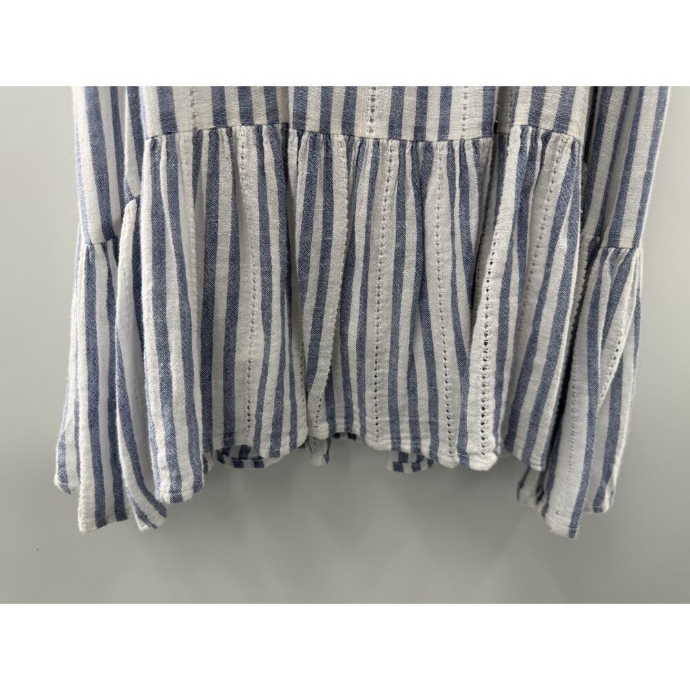 Rails Women's Tara Blue Catalina Stripe Elastic Waist Dress Lined Size Medium - Picture 5 of 10